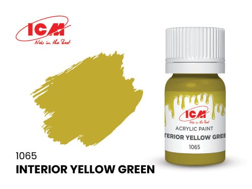 ICM GREEN Interior Yellow Green bottle 12 ml  (1065)