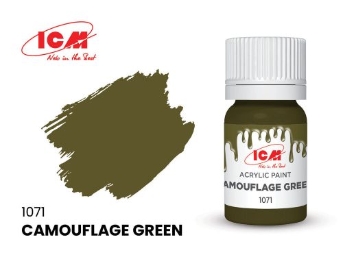 ICM GREEN Camouflage Green bottle 12 ml  (1071)