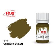 ICM GREEN US Dark Green bottle 12 ml  (1072)