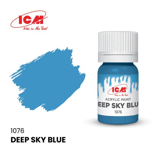ICM BLUE Deep Sky Blue bottle 12 ml  (1076)