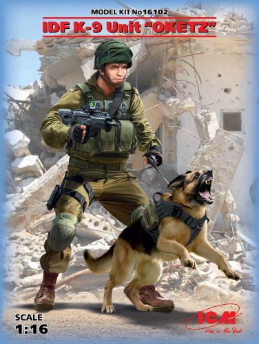 ICM IDF K-9 Unitz OKETZ with dog 1:16 (16102)