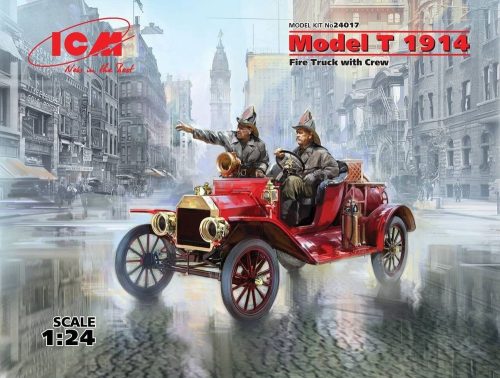 ICM Model T 1914 Fire Truck with Crew 1:24 (24017)