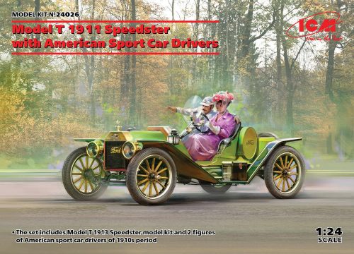 ICM Model T 1913 Speedster with American Sport Car Drivers 1:24 (24026)