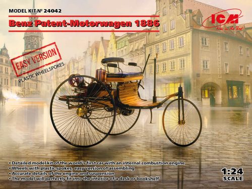 ICM Benz Patent-Motorwagen 1886 (EASY version = plastic wheel-spokes) 1:24 (24042)