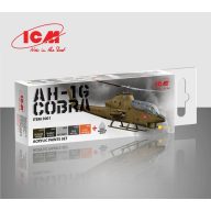 ICM Acrylic paint set for Cobra AH-1G 6 x12 ml  (3001)