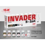   ICM Acrylic paint set for Invader B-26K and other Vietnam aircraft 6 x12 ml  (3007)