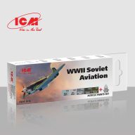   ICM Acrylic Paint Set for WWII Soviet aviation 6 x 12 ml  (3016)