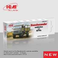   ICM Acrylic Paint Set for German military trucks 6 x 12 ml  (3017)