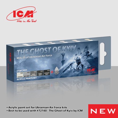 ICM Acrylic Paint Set for The Ghost of Kyiv 6 x 12 ml  (3027)