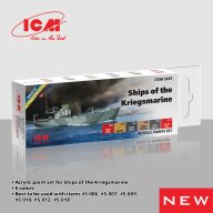   ICM Acrylic paint set for Ships of the Kriegsmarine 6 x 12 ml  (3029)