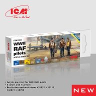 ICM Acrylic paint set for WWII RAF pilots 6 x 12 ml  (3033)