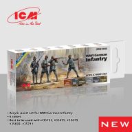   ICM Acrylic paint set for WWI German infantry 6 x 12 ml  (3044)