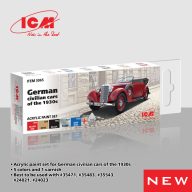   ICM Acrylic Paint Set for German civilian cars of the 1930s 6 x12 ml (3065)