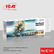 ICM Acrylic Paint Set for Medieval Warriors 6 x12 ml (3066)