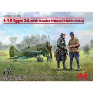   ICM I-16 type 24 with Soviet Pilots(1939-42) Limited 1:32 (32007)