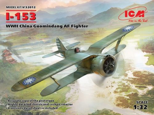 ICM I-153, WWII China Guomindang AF Fighter 1:32 (32012)