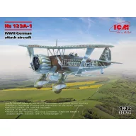   ICM Hs 123A-1, WWII German attack aircraft (100% new molds) 1:32 (32014)
