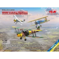   ICM WWII training biplanes (Bücker Bü 131D, DH.82A Tiger Moth, Stearman PT-17) 1:32 (32039)
