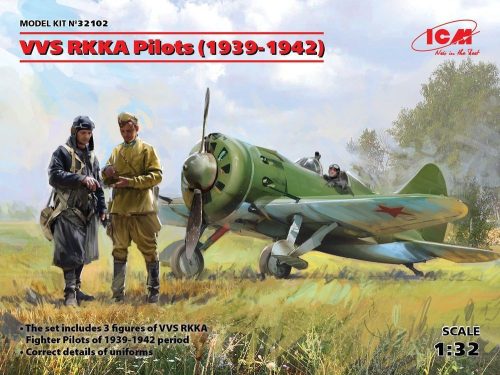 ICM VVS RKKA Pilots(1939-1942p)(3 Figures) 1:32 (32102)