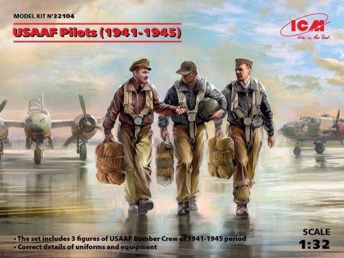 ICM USAAF Pilots (1941-1945) (3 figures) 1:32 (32104)