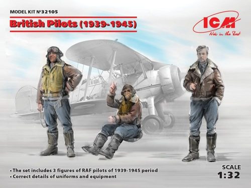 ICM British Pilots (1939-1945)(3 figures) 1:32 (32105)