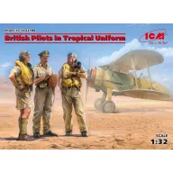   ICM British Pilots in Tropical Uniform(1939-1943)(3 figures) 1:32 (32106)
