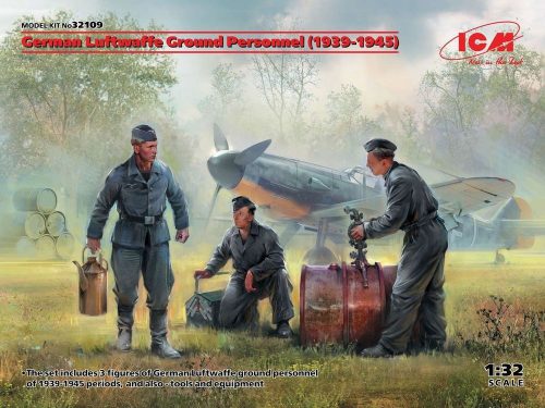 ICM German Luftwaffe Ground Personnel(1939-1945)(3 figures) 1:32 (32109)