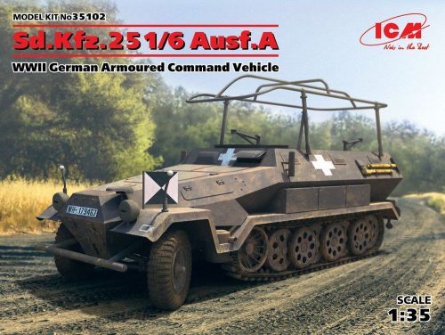 ICM Sd.Kfz.251/6 Ausf.A,WWII German Armoured Command Vehicle 1:35 (35102)