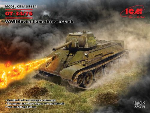 ICM OT-34/76, WWII Soviet flamethrower tank 1:35 (35354)