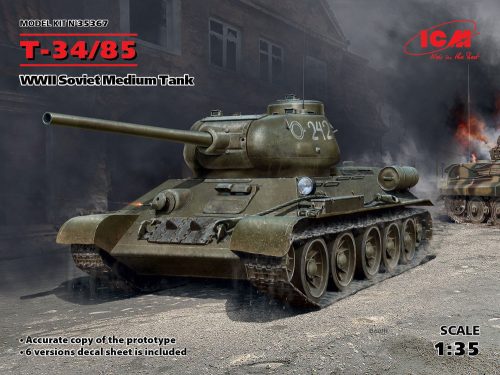ICM T-34-85, WWII Soviet Medium Tank 1:35 (35367)
