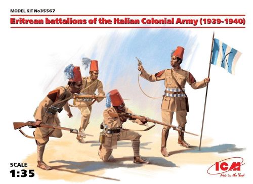 ICM Eritrean battalions of the Italian Army (1939-1940) 4 figures 1:35 (35567)