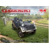   ICM le.gl.Einheitz-Pkw KFZ.2,WWII GermanLigh Radio Communication Car 1:35 (35583)
