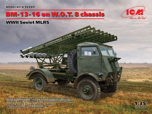 ICM BM-13-16 on W.O.T. 8 chassis, WWII Soviet MLRS 1:35 (35591)