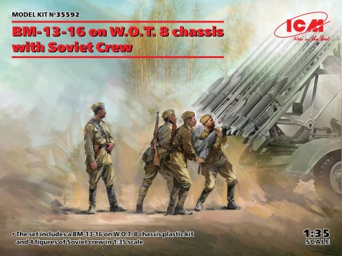 ICM BM-13-16 on W.O.T. 8 chassis with Soviet Crew 1:35 (35592)