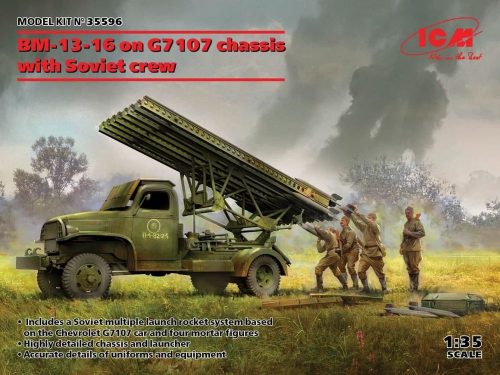 ICM BM-13-16 on G7107 chassis with Soviet crew 1:35 (35596)