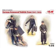   ICM German Armoured Vehicle Crew 1941-1942 4 figures and cat 1:35 (35614)