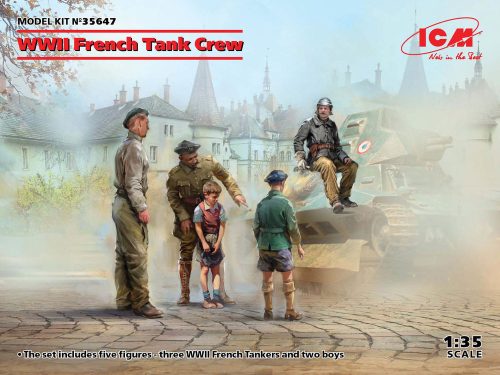 ICM WWII French Tank Crew (4 figures) 1:35 (35647)