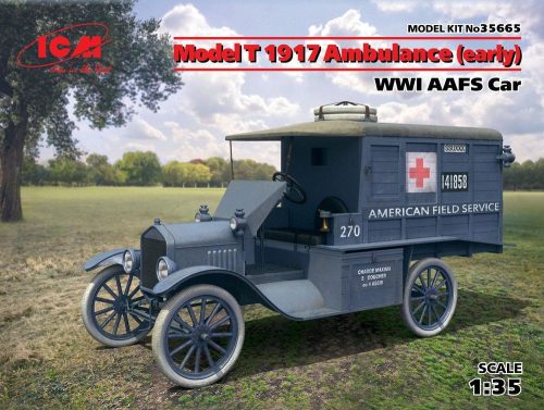 ICM Model T 1917 Ambulance(early)WWI AAFScar 1:35 (35665)