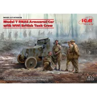   ICM Model T RNAS Armoured Car with WWI British Tank rew 1:35 (35670)