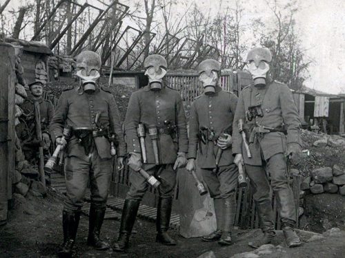 ICM German Infantry in Gas Masks 1918 1:35 (35695)