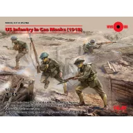 ICM US Infantry in Gas Masks(1918)4 Figures 1:35 (35704)
