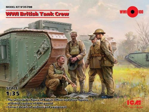 ICM WWI British Tank Crew (4 figures) 1:35 (35708)