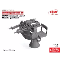   ICM Zwillingssockel 36, WWII German Anti-aircraft Machihe gun Mount (100% new molds) 1:35 (35714)