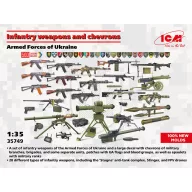   ICM Infantry weapons and chevrons of the Armed Forces of Ukraine (100% new molds) 1:35 (35749)