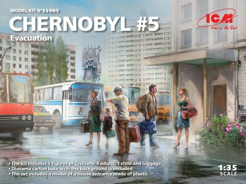ICM Chernobyl#5. Extraction (4 adults, 1 child and luggage) (100% new molds) 1:35 (35905)