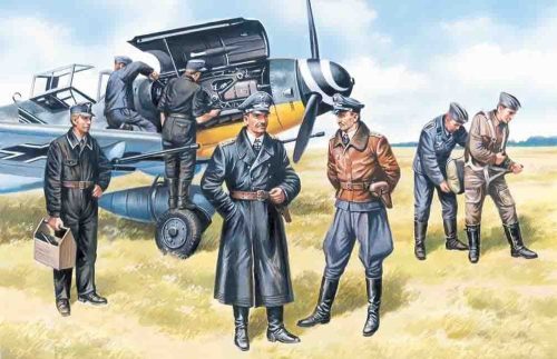ICM Deutsche Luftwaffe Piloten und Bodenpersonal 1:48 (48082)