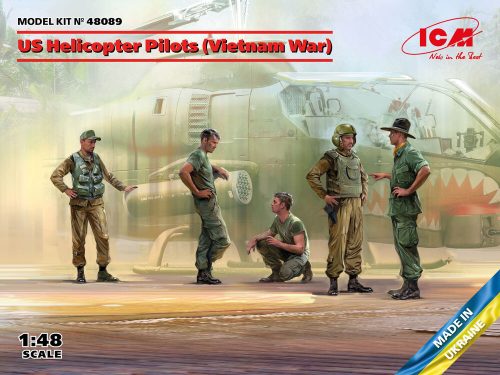 ICM US Helicopter Pilots (Vietnam War)(100% new molds) 1:48 (48089)