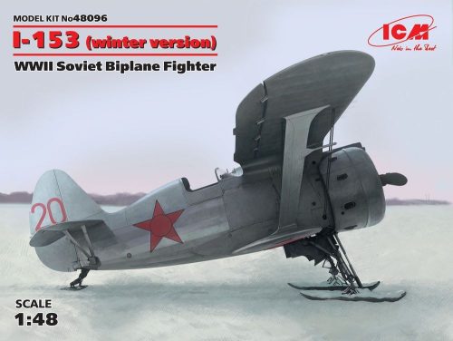 ICM I-153 winter version WWII Soviet Biplane Fighter 1:48 (48096)