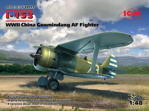 ICM I-153,WWII China Guomindang AF Fighter 1:48 (48099)