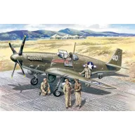   ICM Mustang P-51 B WWII American Fighter with USAAF Pilots and Ground Personnel 1:48 (48125)